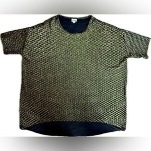 Lularoe black and gold sparkle Irma Top